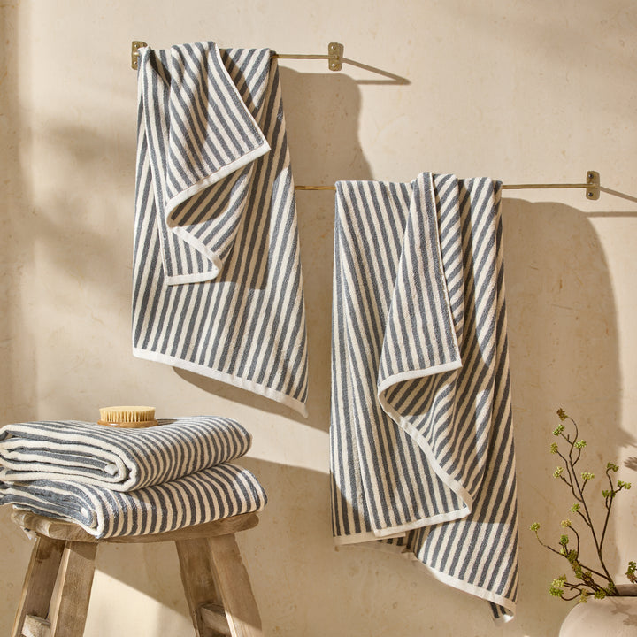 Hebden 100x180cm XL Bath Sheet Towel Grey - image 4