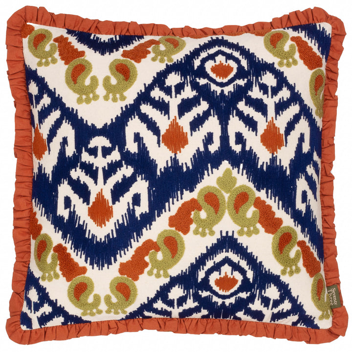 HENDERSON 45X45 CUSHION CASE AMBER/CERULEAN