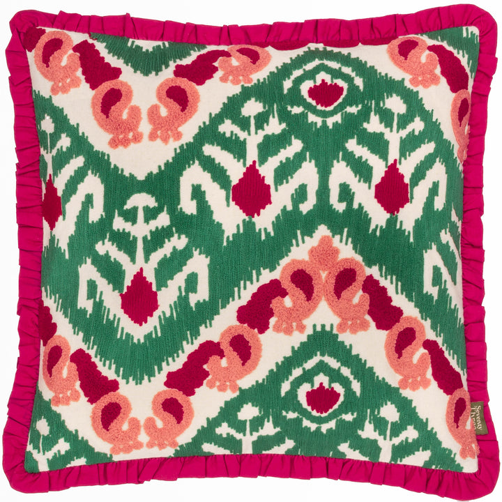 HENDERSON 45X45 CUSHION CASE CERISE/JADE
