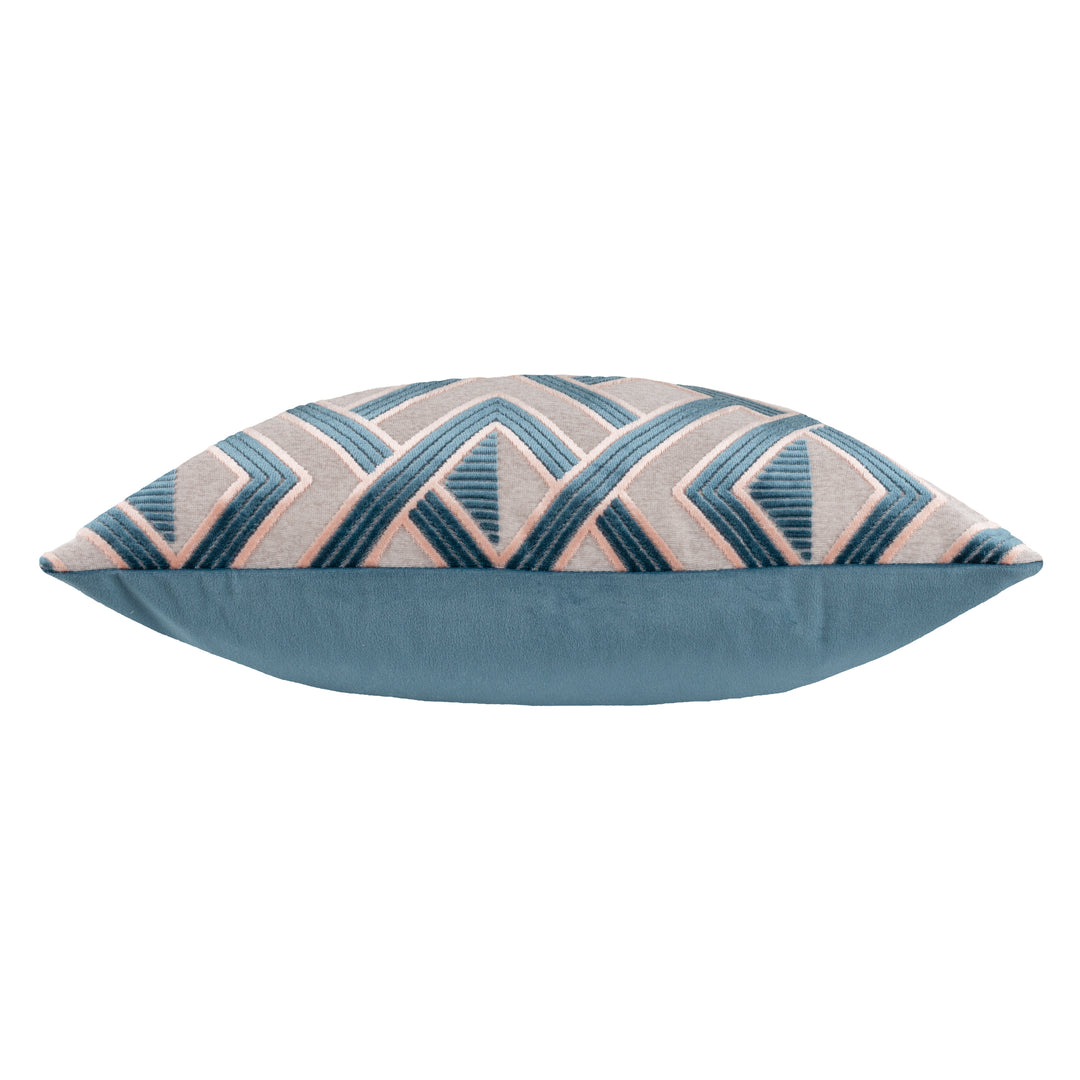 HENLEY 50X50 CUSHION CASE SMOKE/ROSE