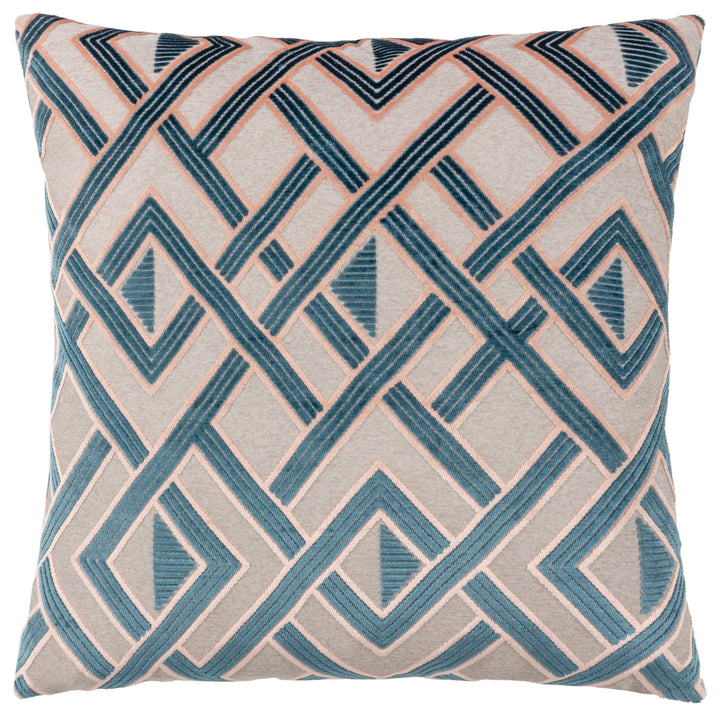 HENLEY 50X50 CUSHION CASE SMOKE/ROSE