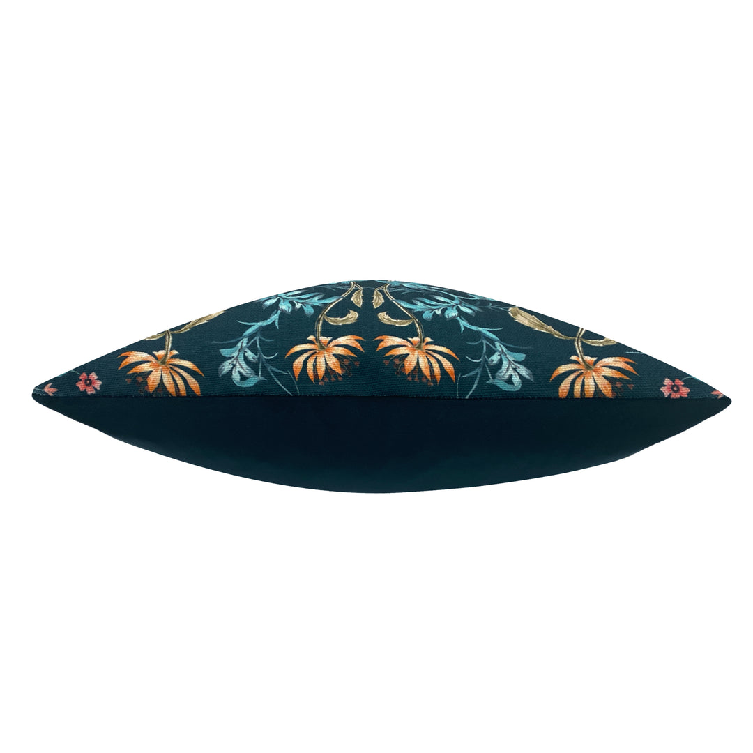 HERITAGE PEONY 43X43  CUSHION CASE MIDNIGHT