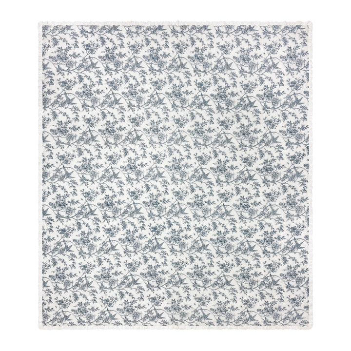 Hermione 150x200 Bedspread Ivory Blue - image 3
