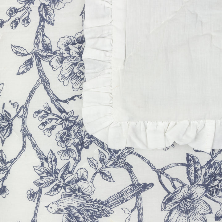 Hermione 240x260 Bedspread Ivory Blue - image 5