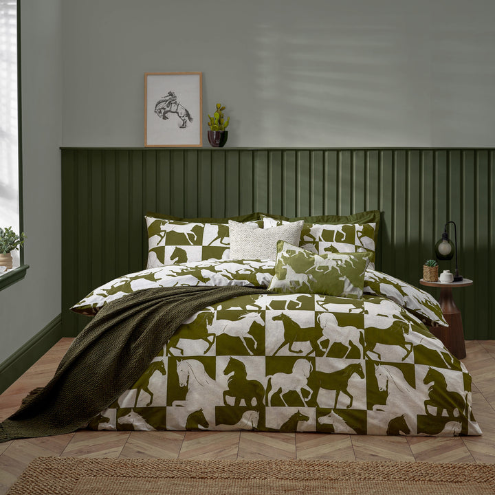 Herve King Size Duvet Set Olive