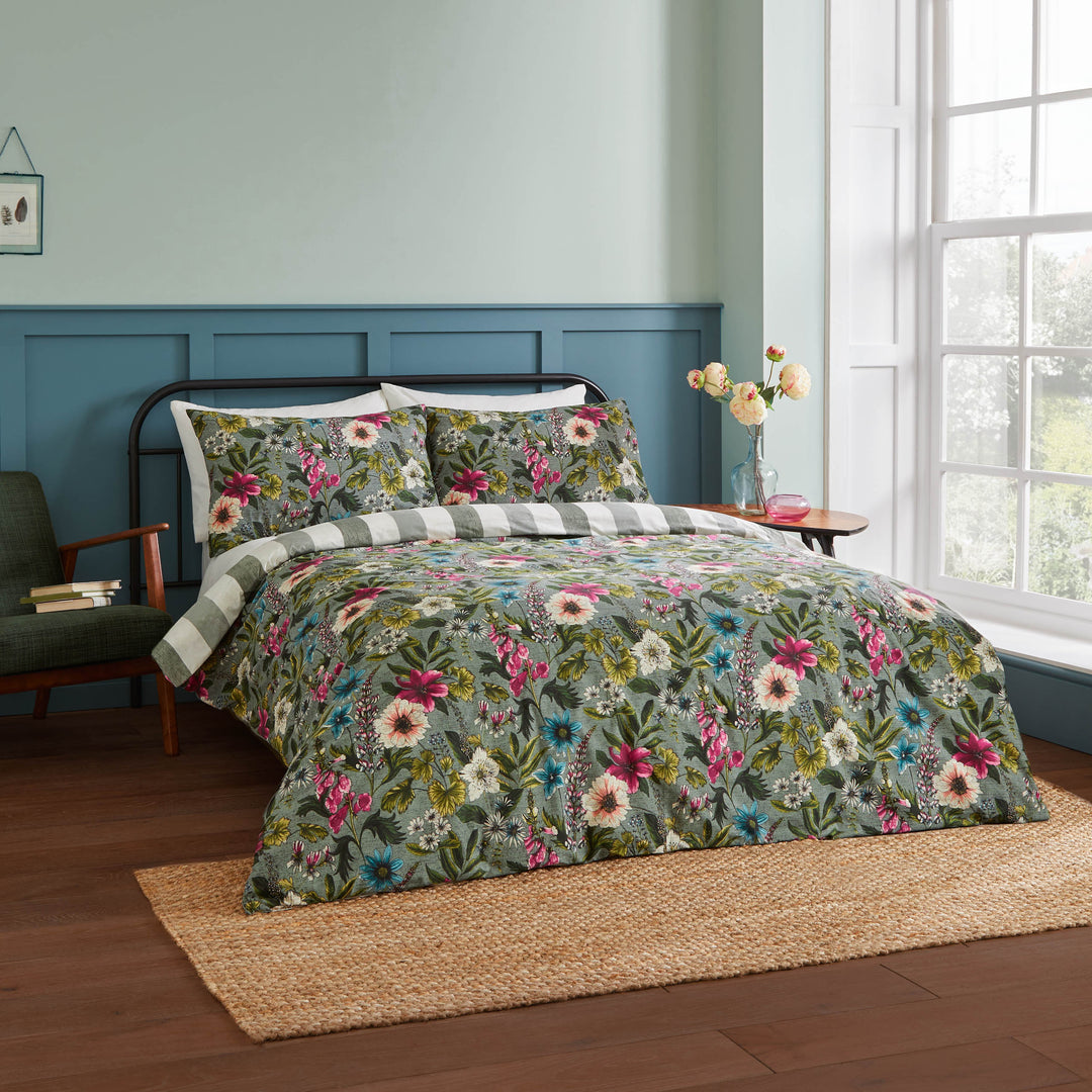 Hidcote Manor Double Duvet Set Petrol - image 4