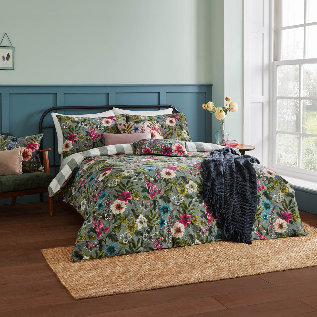 Hidcote Manor King Size Duvet Set Petrol