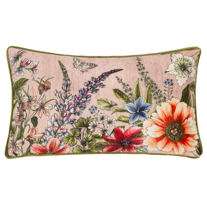 HIDCOTE MANOR EVELYN 30X50 CUSHION CASE BLUSH