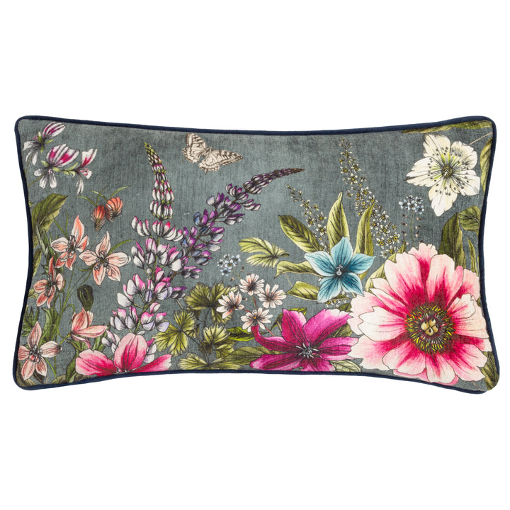 HIDCOTE MANOR EVELYN 30X50 CUSHION CASE PETROL