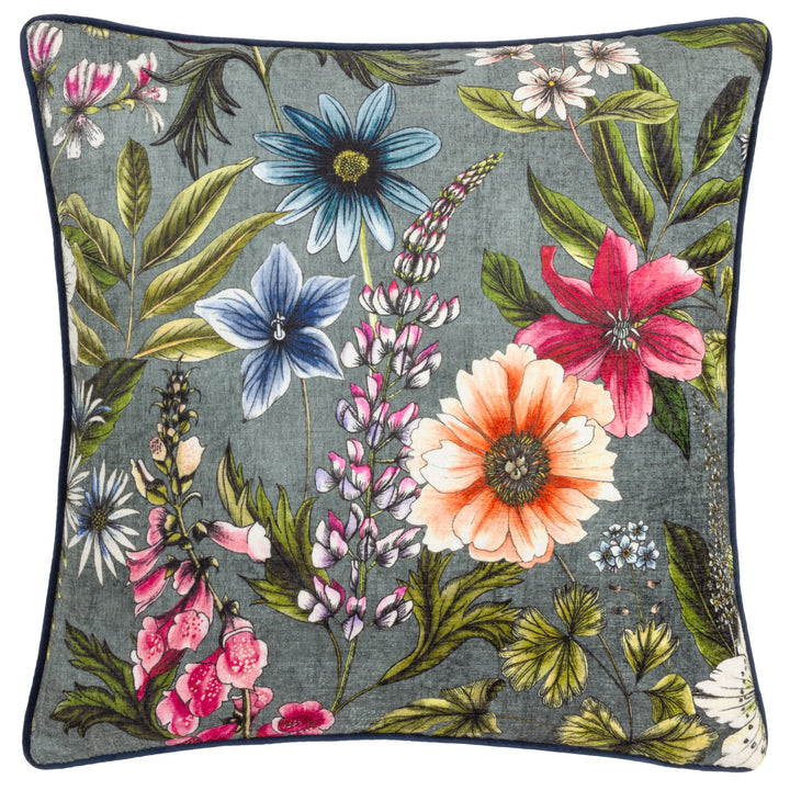 HIDCOTE MANOR ALMA 50X50 CUSHION CASE PETROL