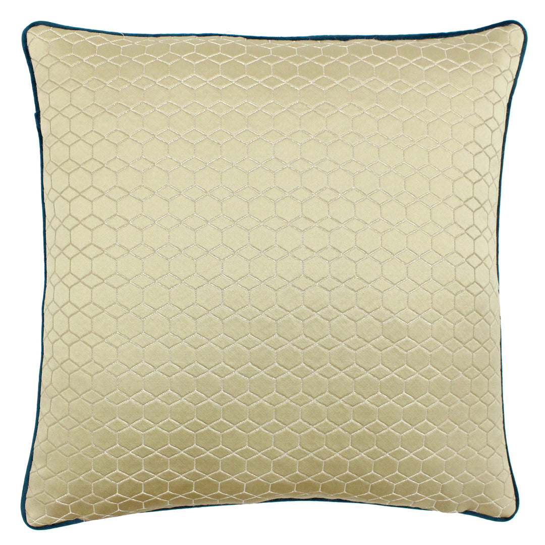 HIGHBURY CUSHION CASE 50X50 EMER/GOLD