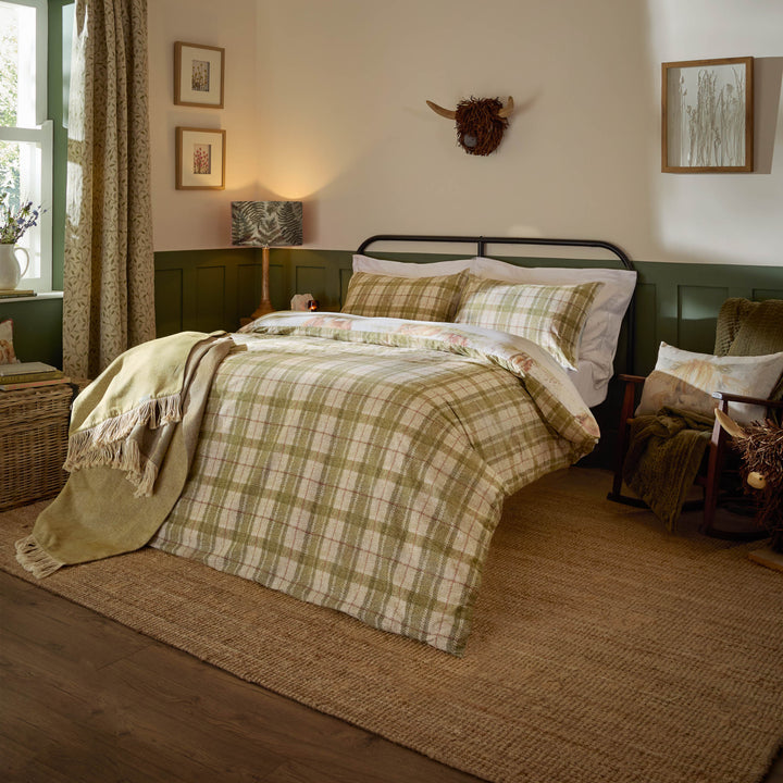 HIGHLAND CATTLE SINGLE DUVET SET MULTICOLOUR