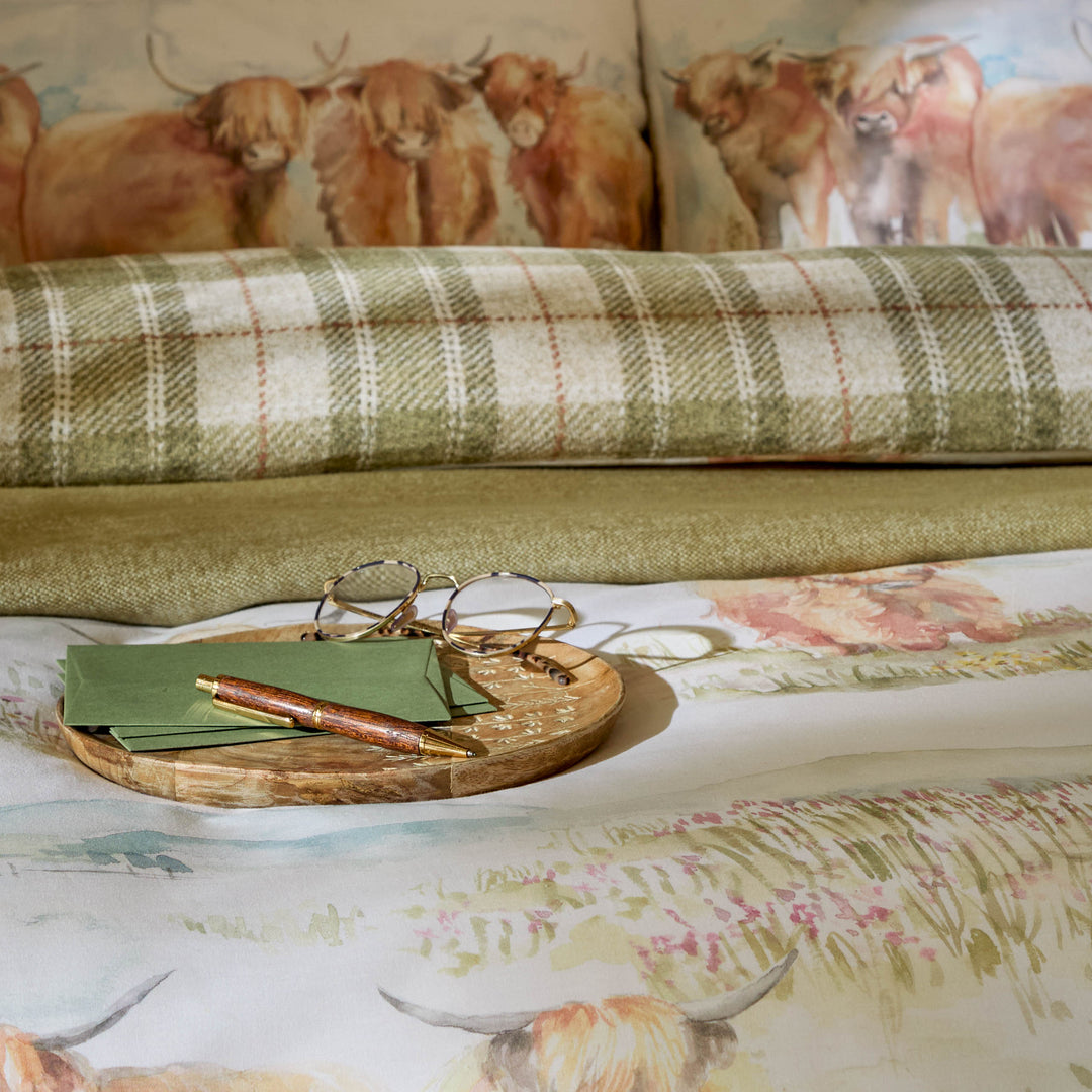 HIGHLAND CATTLE DOUBLE DUVET SET MULTICOLOUR