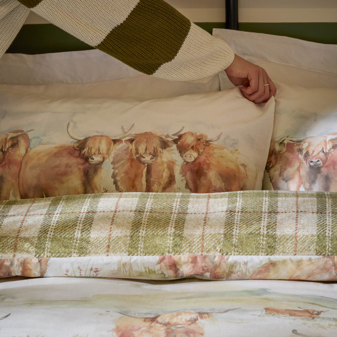 HIGHLAND CATTLE KING DUVET SET MULTICOLOUR