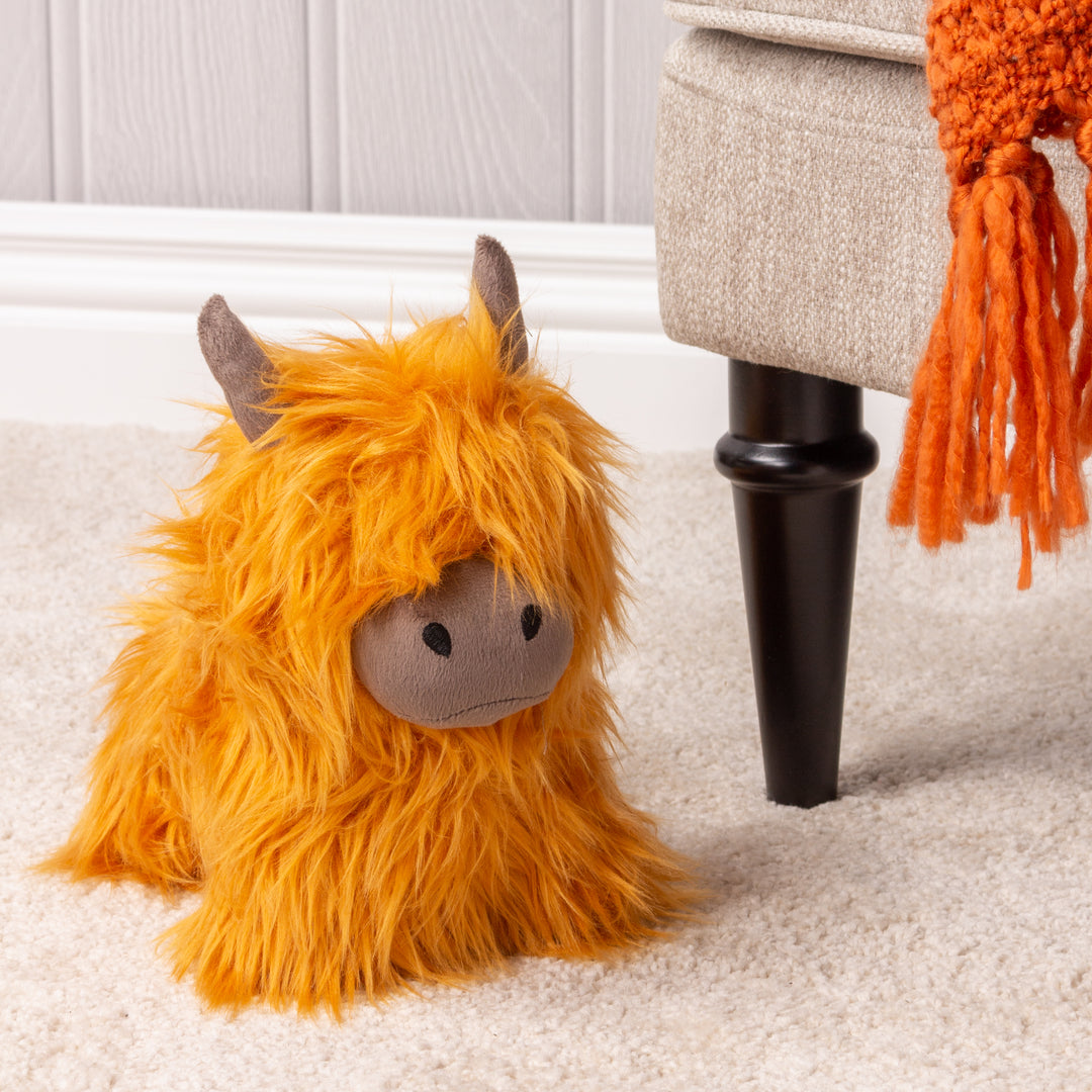 Highland Cow Doorstop - Orange - image 7