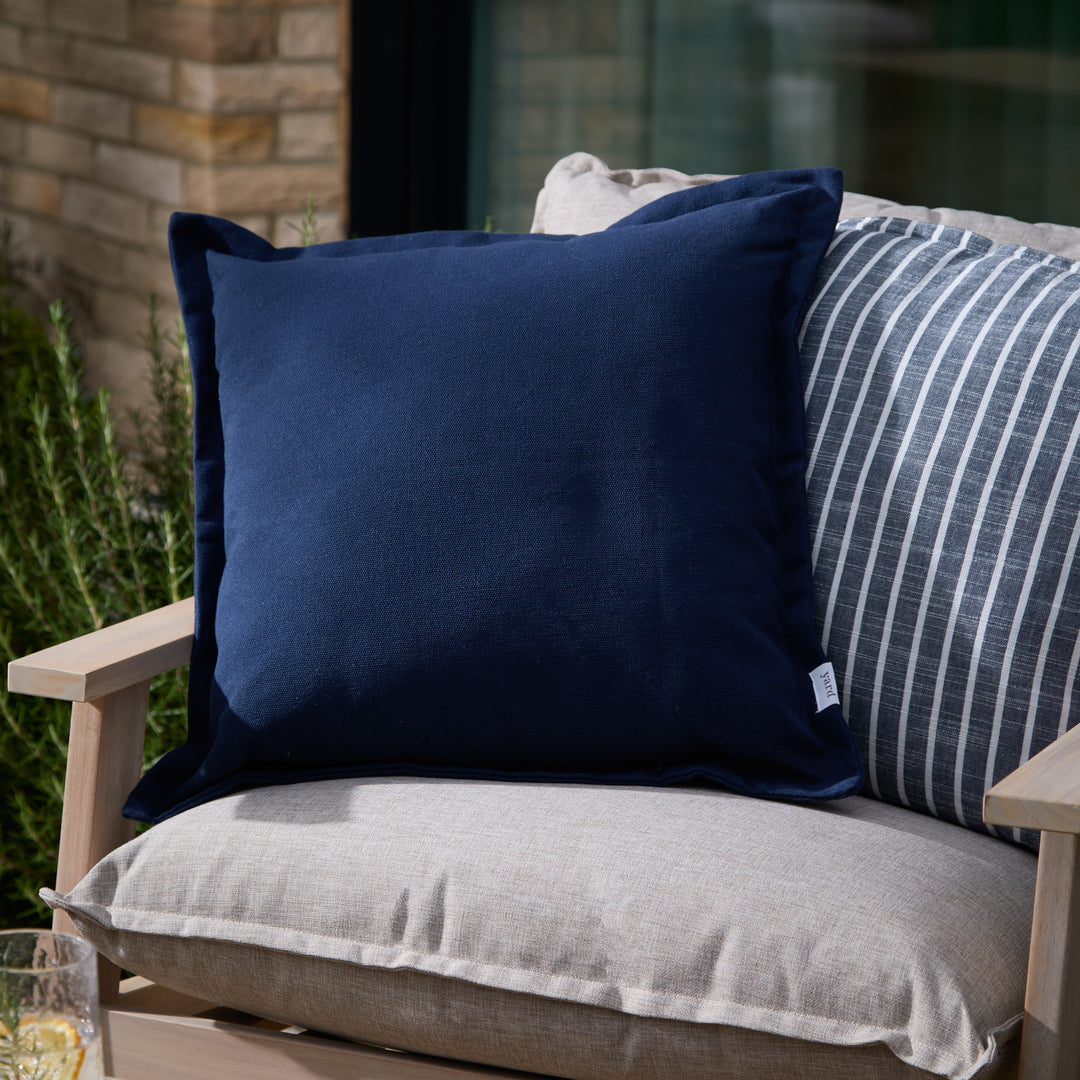 Holmfirth Canvas 45x45 Outdoor Cushion Case Navy