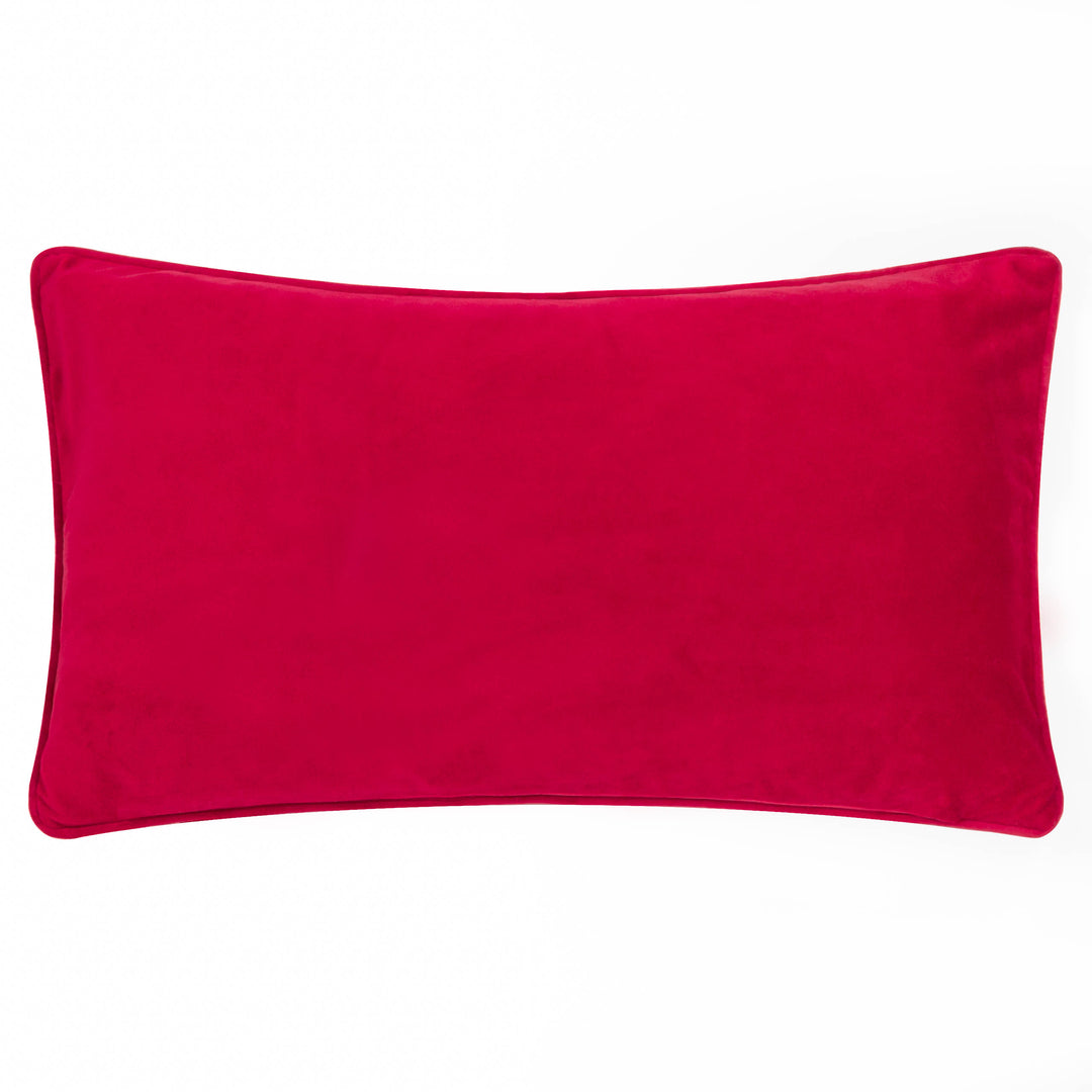 HO HO HO 30X50 CUSHION CASE RED