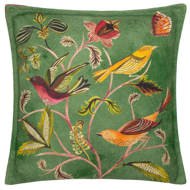 HOLLAND PARK 43X43 CUSHION CASE HEDGEROW BIRDS