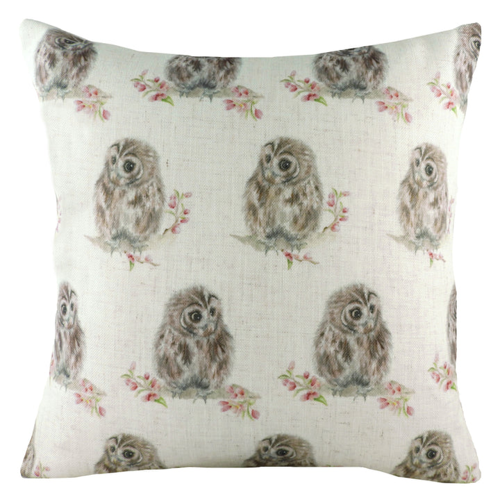 HEDGEROW OWLS REPEAT 43X43 C/CASE MULTI