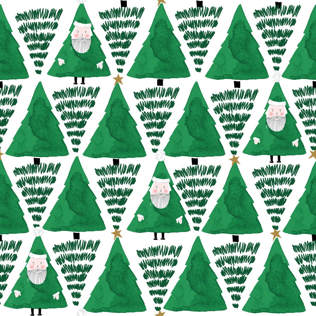 Hide And Seek Santa Toddler Duvet Set Green - image 5