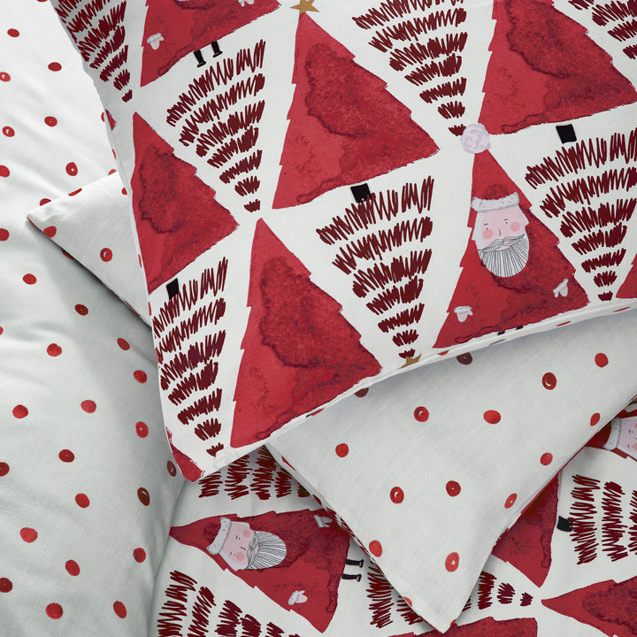 Hide And Seek Santa Toddler Duvet Set Red - image 2