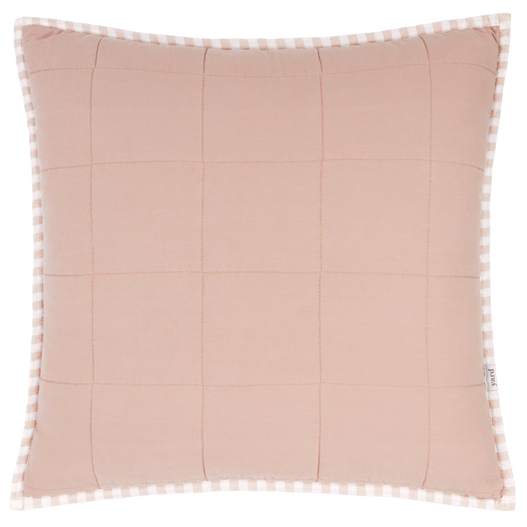 Hebden Stripe 55x55 Cushion Case Blush / Cotta - image 3