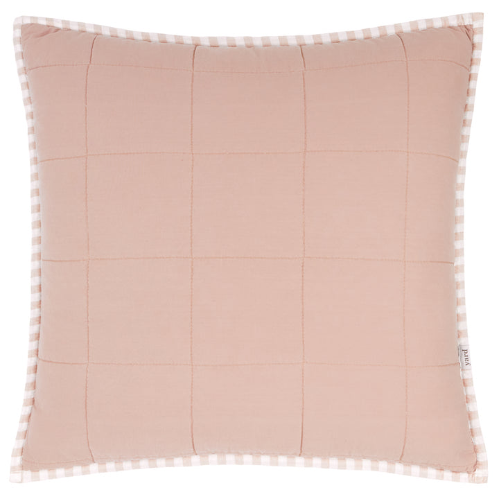 Hebden Stripe 55x55 Cushion Case Blush / Cotta - image 3