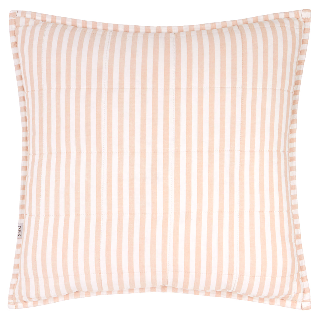 Hebden Stripe 55x55 Cushion Case Blush / Cotta - image 4