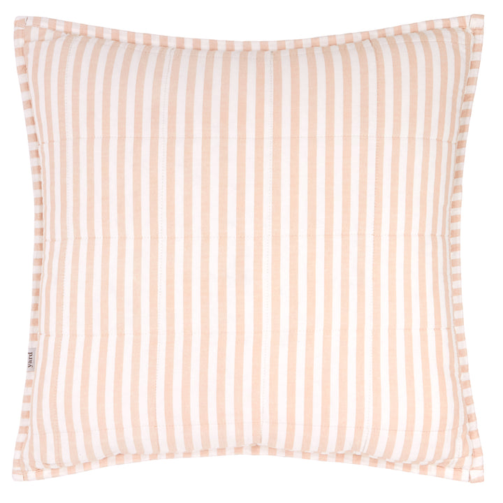 Hebden Stripe 55x55 Cushion Case Blush / Cotta - image 4