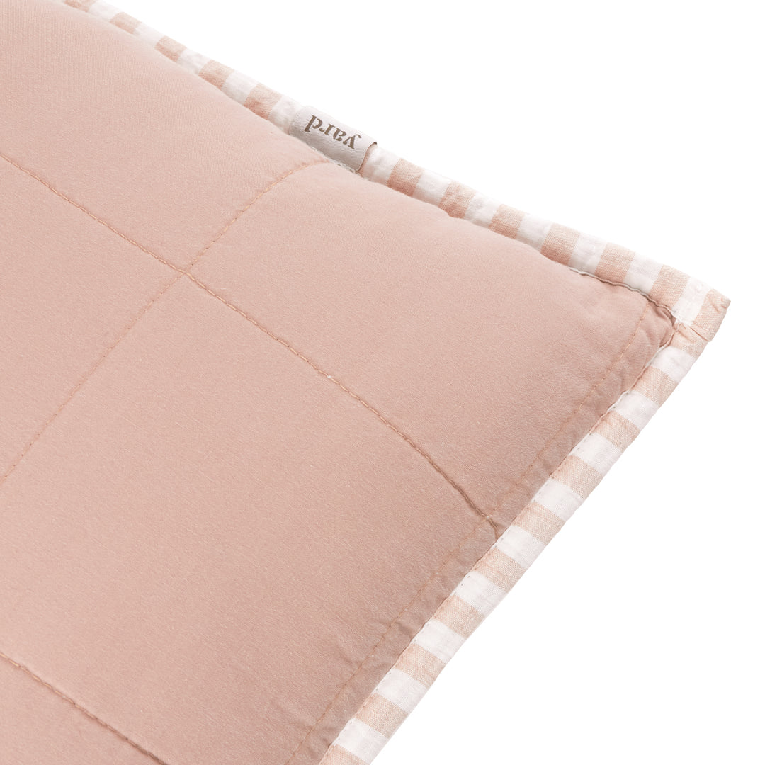 Hebden Stripe 55x55 Cushion Case Blush / Cotta - image 6