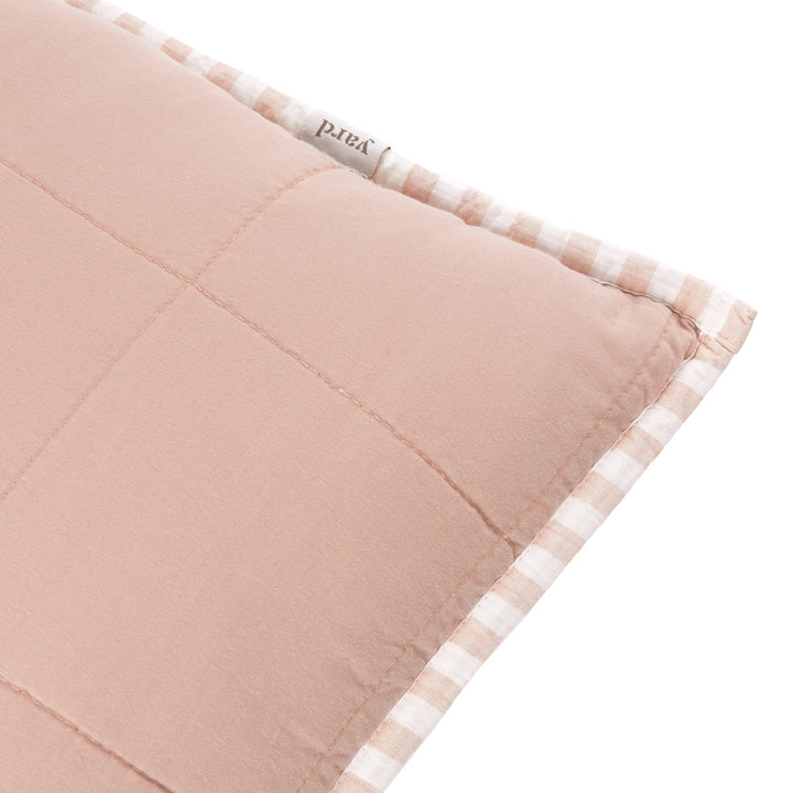 Hebden Stripe 55x55 Cushion Case Blush / Cotta - image 6