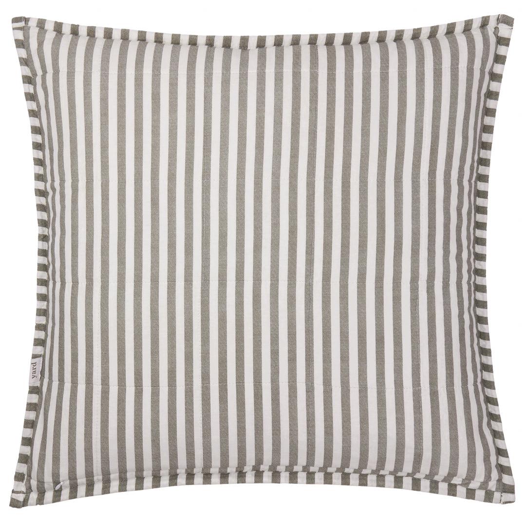 Hebden Stripe 55x55 Cushion Case Mole / Stone - image 3