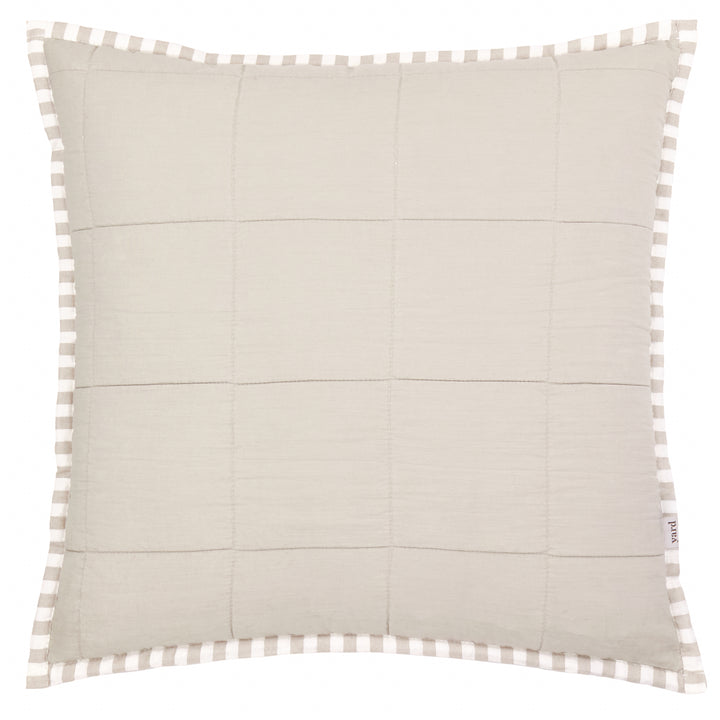 Hebden Stripe 55x55 Cushion Case Natural / Stone - image 3
