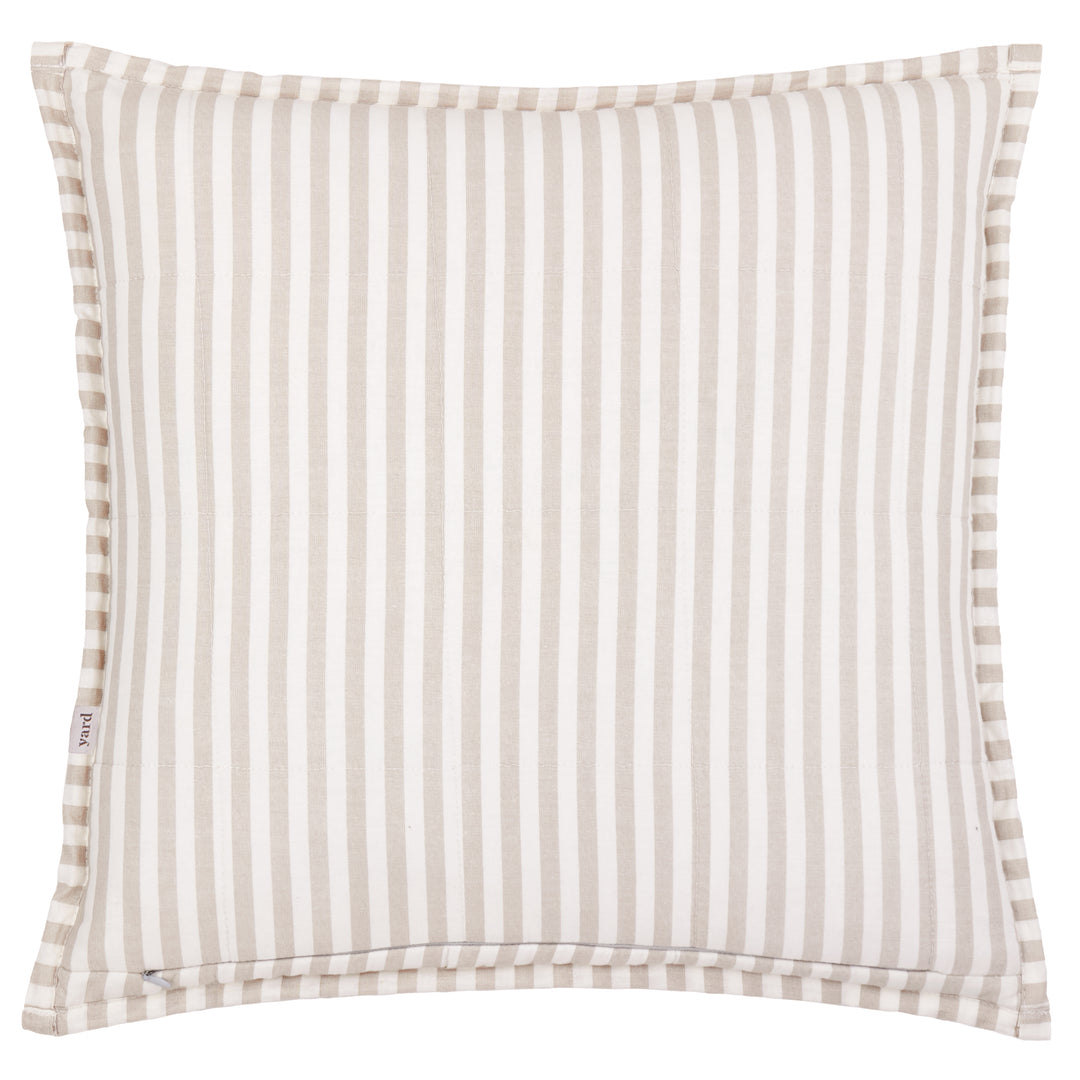 Hebden Stripe 55x55 Cushion Case Natural / Stone - image 4