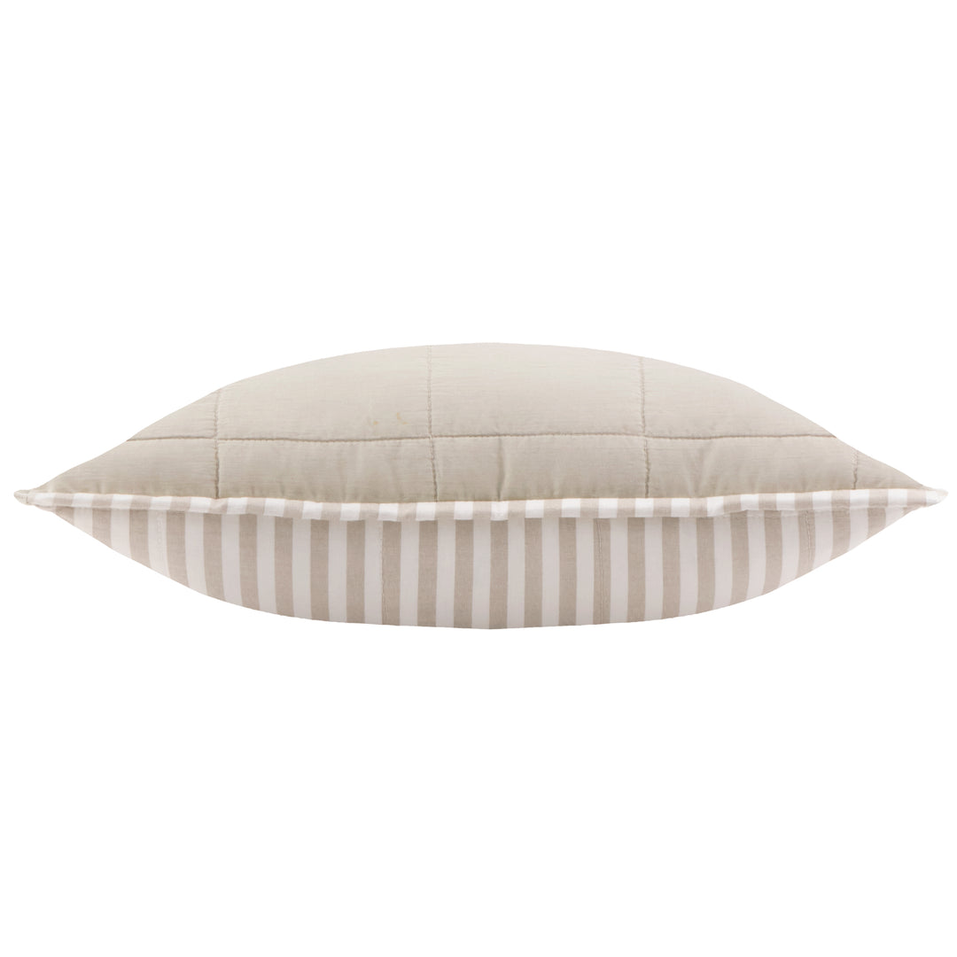 Hebden Stripe 55x55 Cushion Case Natural / Stone - image 5