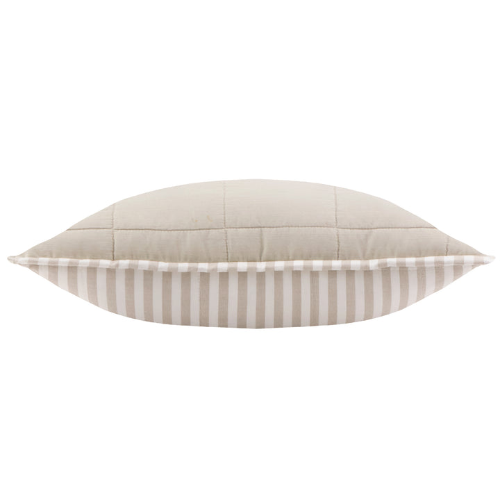 Hebden Stripe 55x55 Cushion Case Natural / Stone - image 5