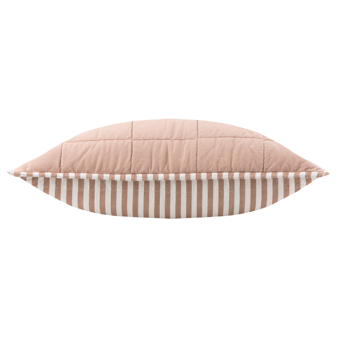 Hebden Stripe 55x55 Cushion Case Pecan / Cotta - image 5