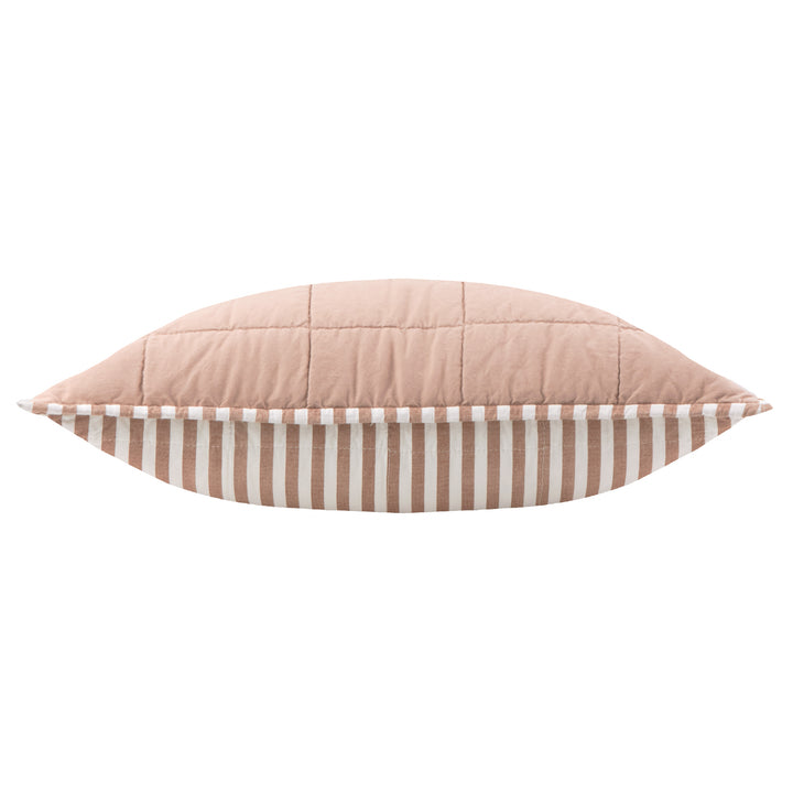 Hebden Stripe 55x55 Cushion Case Pecan / Cotta - image 5