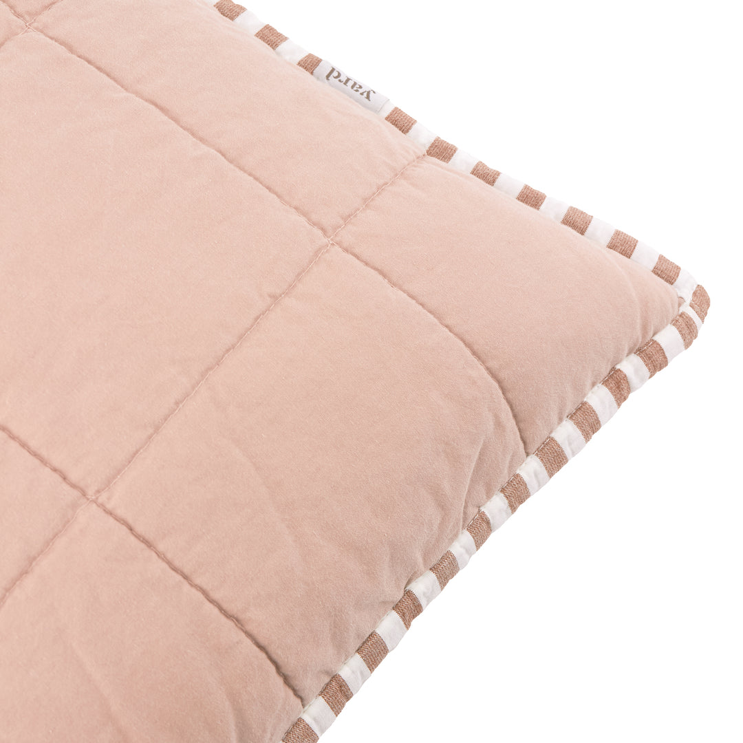 Hebden Stripe 55x55 Cushion Case Pecan / Cotta - image 6