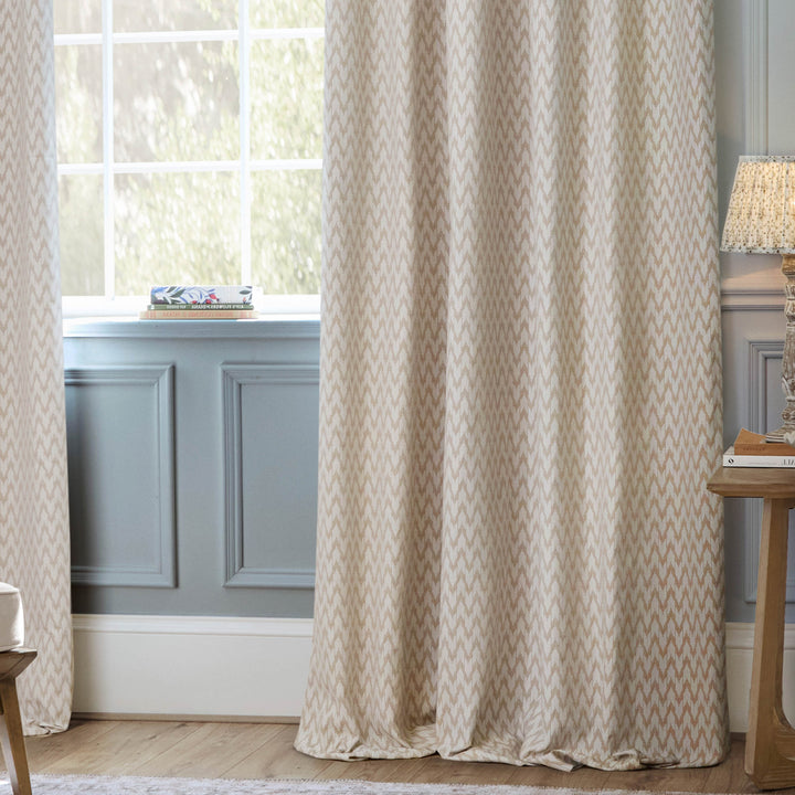 HUTTON 117X137 PENCIL PLEAT CURTAINS LINEN
