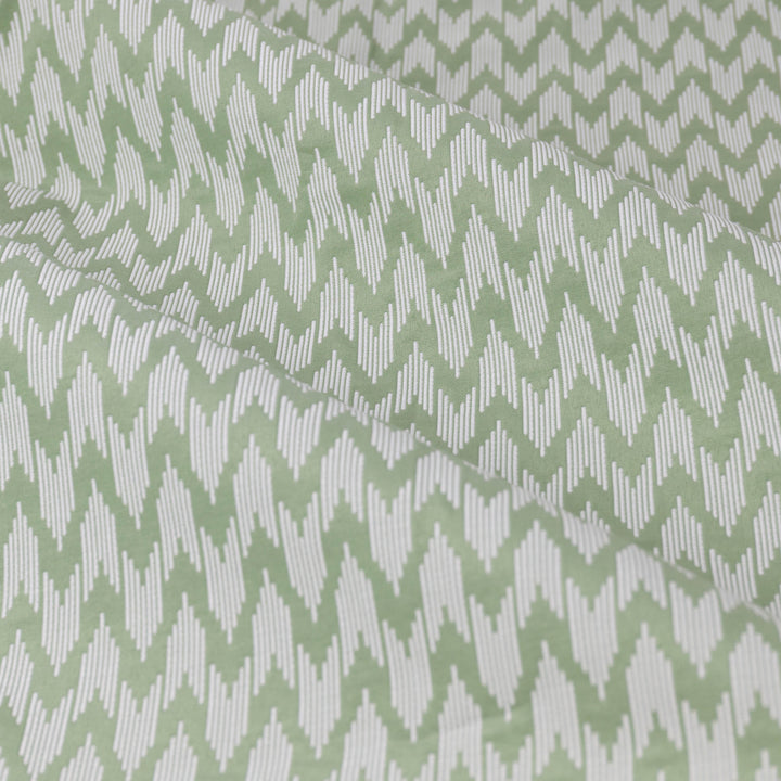 Hutton 228x182 Pencil Pleat Curtains Sage - image 5