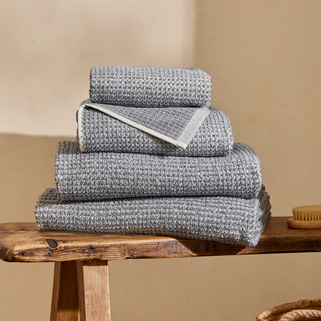 Hebden Waffle 70x130cm Bath Towel Denim Blue
