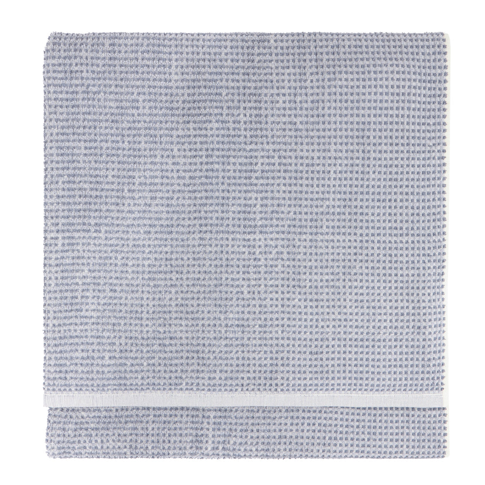 Hebden Waffle 100x150cm Bath Sheet Denim Blue - image 2