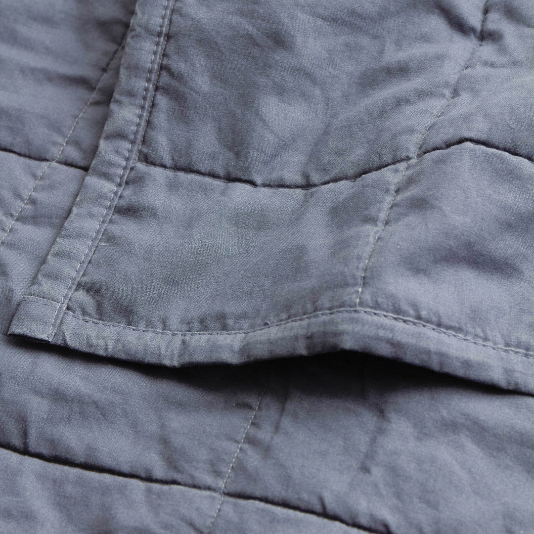 Hebden Washed Cotton 265x265 Bedspread Denim Blue - image 4