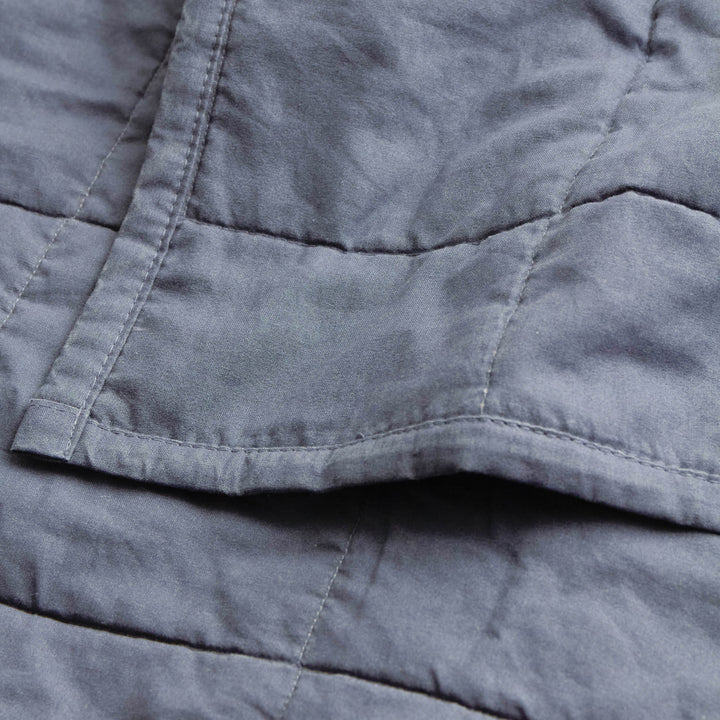 Hebden Washed Cotton 265x265 Bedspread Denim Blue - image 4