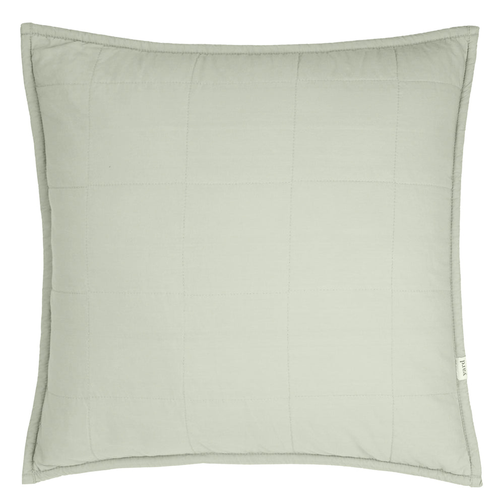 Hebden Washed Cotton 55x55 Cushion Case Bay Green - image 2