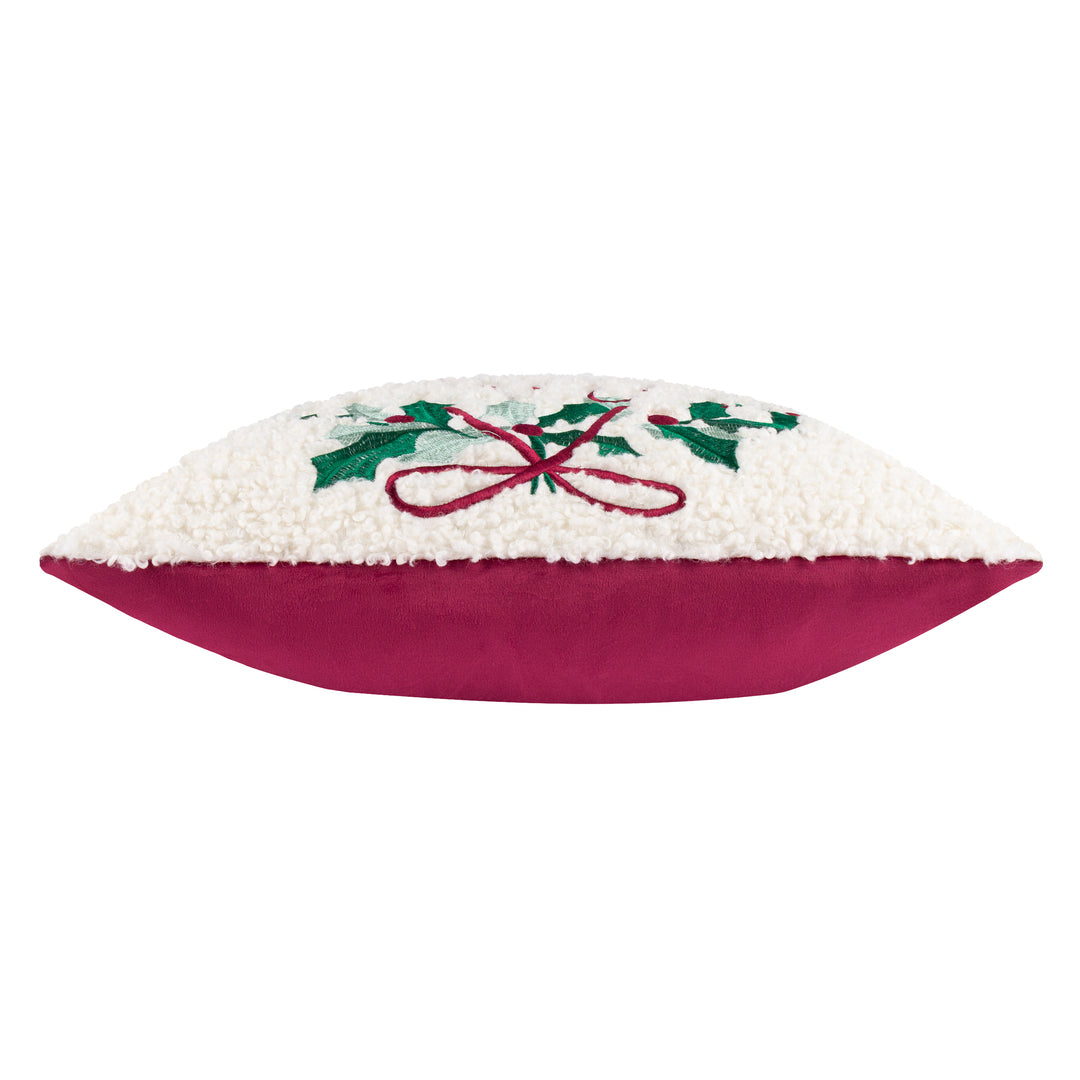 HOLLY WREATH 45X45 CUSHION CASE MULTI