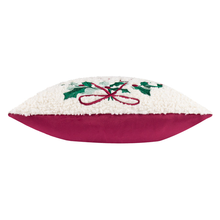 HOLLY WREATH 45X45 CUSHION CASE MULTI