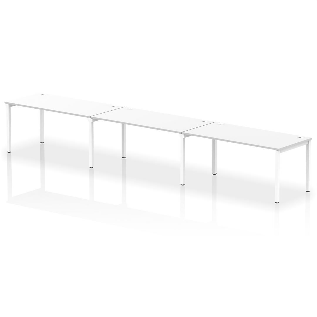 Impulse Single Row Bench Desk - 3 Person