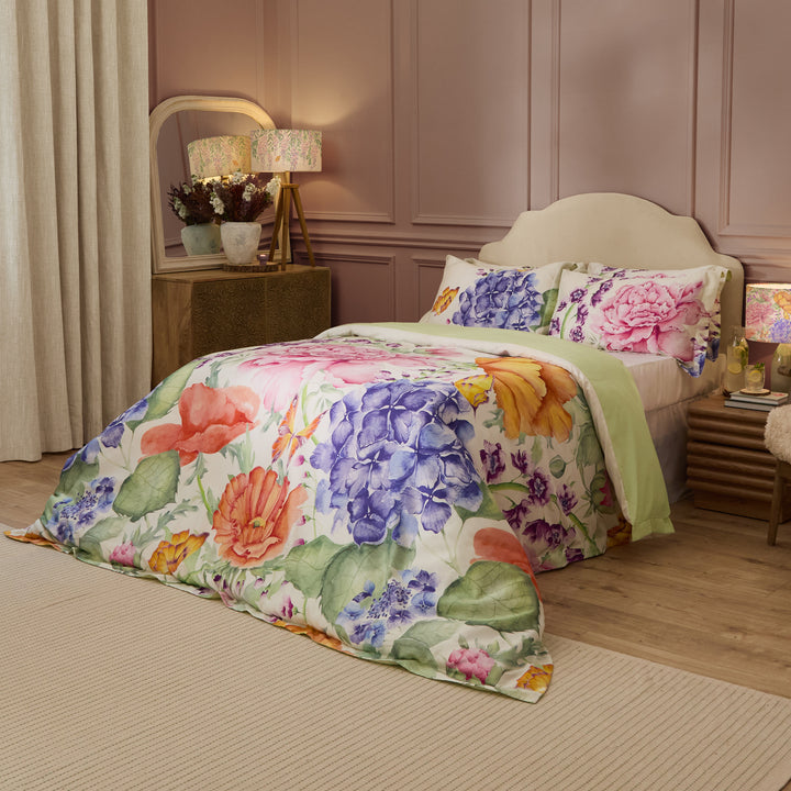 IDALIA FUCHSIA SUPER KING DUVET SET MULTI